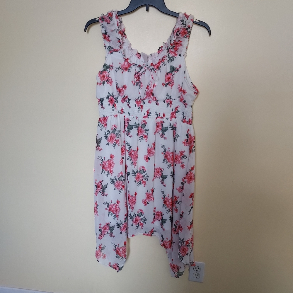 No Boundaries Beautiful Floral Dress Jr Size 19 XXL Whimsigoth Festival Fairy